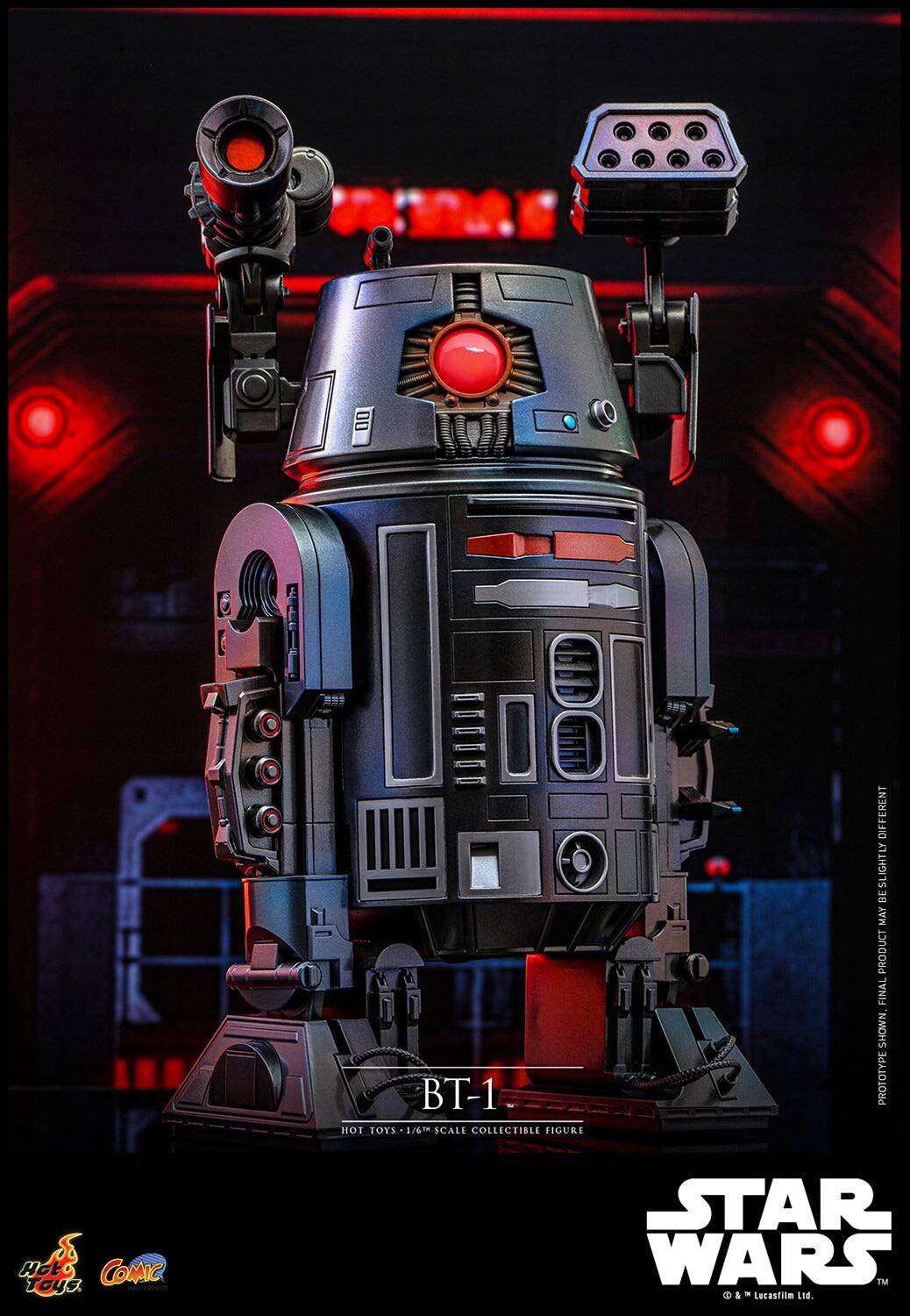 BT-1 HOT TOYS 1/6 SCALE COLLECTIBLE FIGURE DIFFERENT BESLIGHTLY BE MAY PRODUCT FINAL SHOWN. PROTOTYPE S Hoto COMIC Gys STAR WARS Th 2 & - Lucestitm LId.