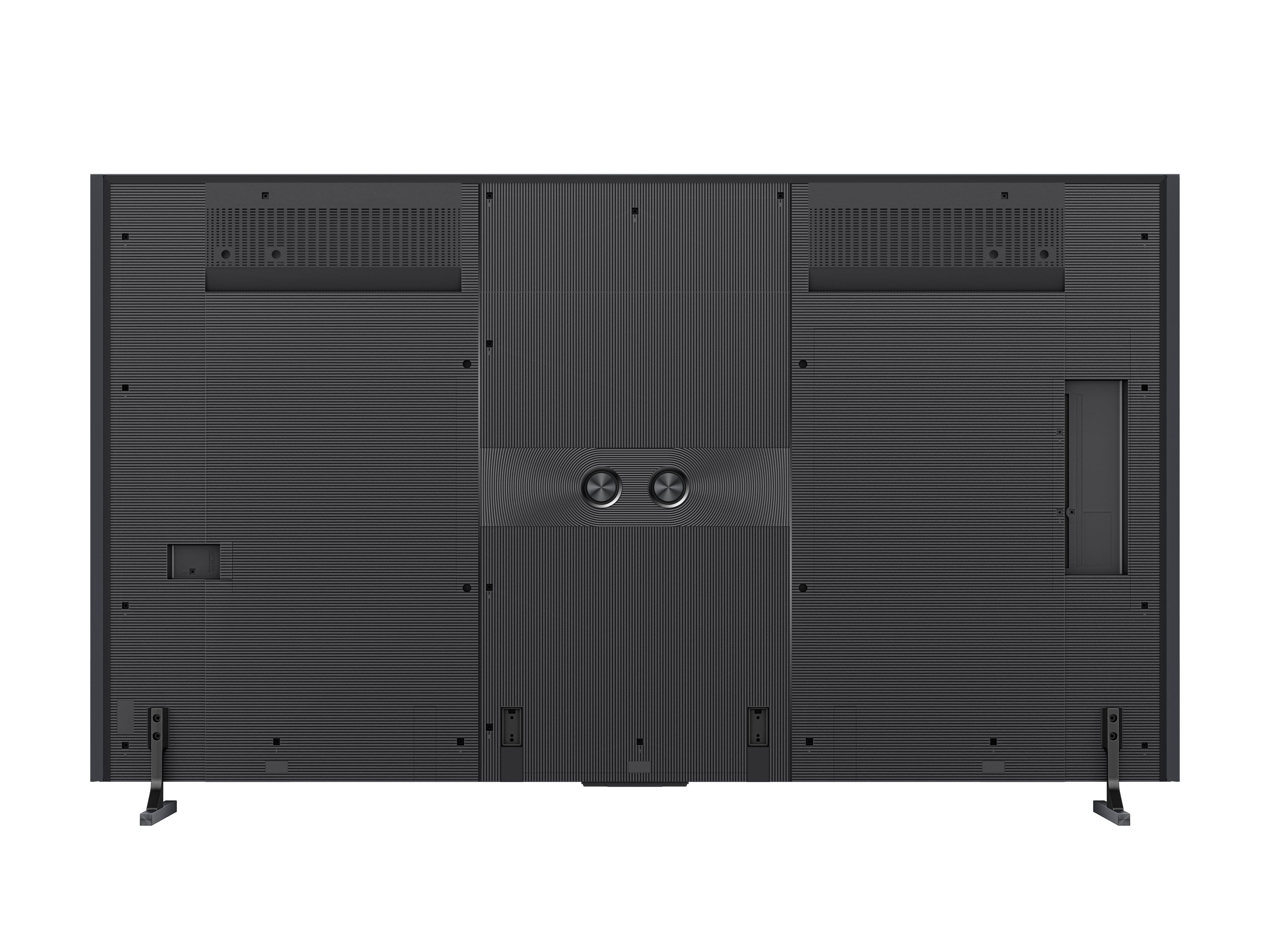 Back. Hisense - 85" Class UX Series 4K Mini-LED ULED UHD Smart Google TV - (2023) - Black.