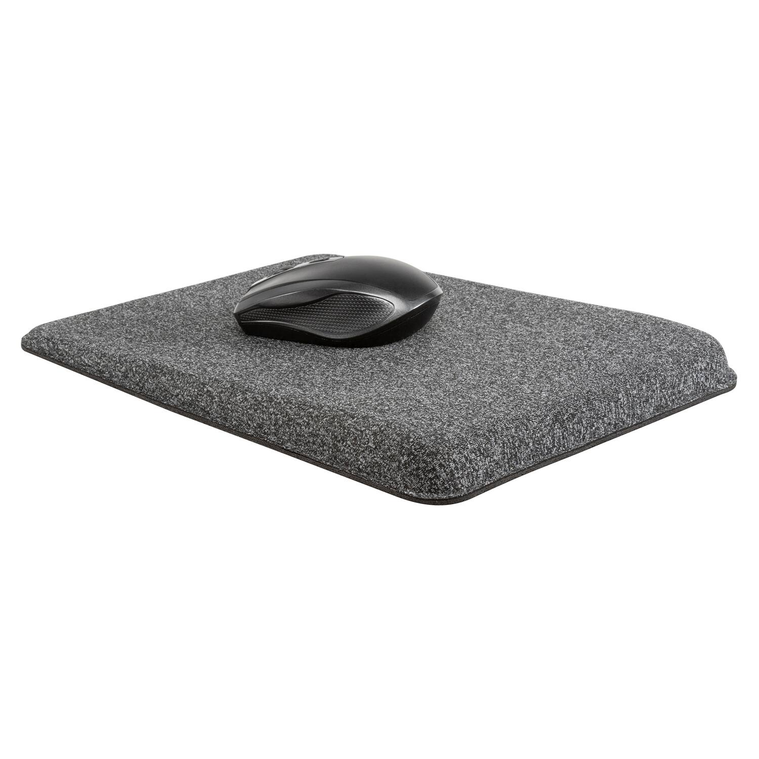 Alt View 2. Allsop - Premium Plush Angled Mouse Pad - GRAY.