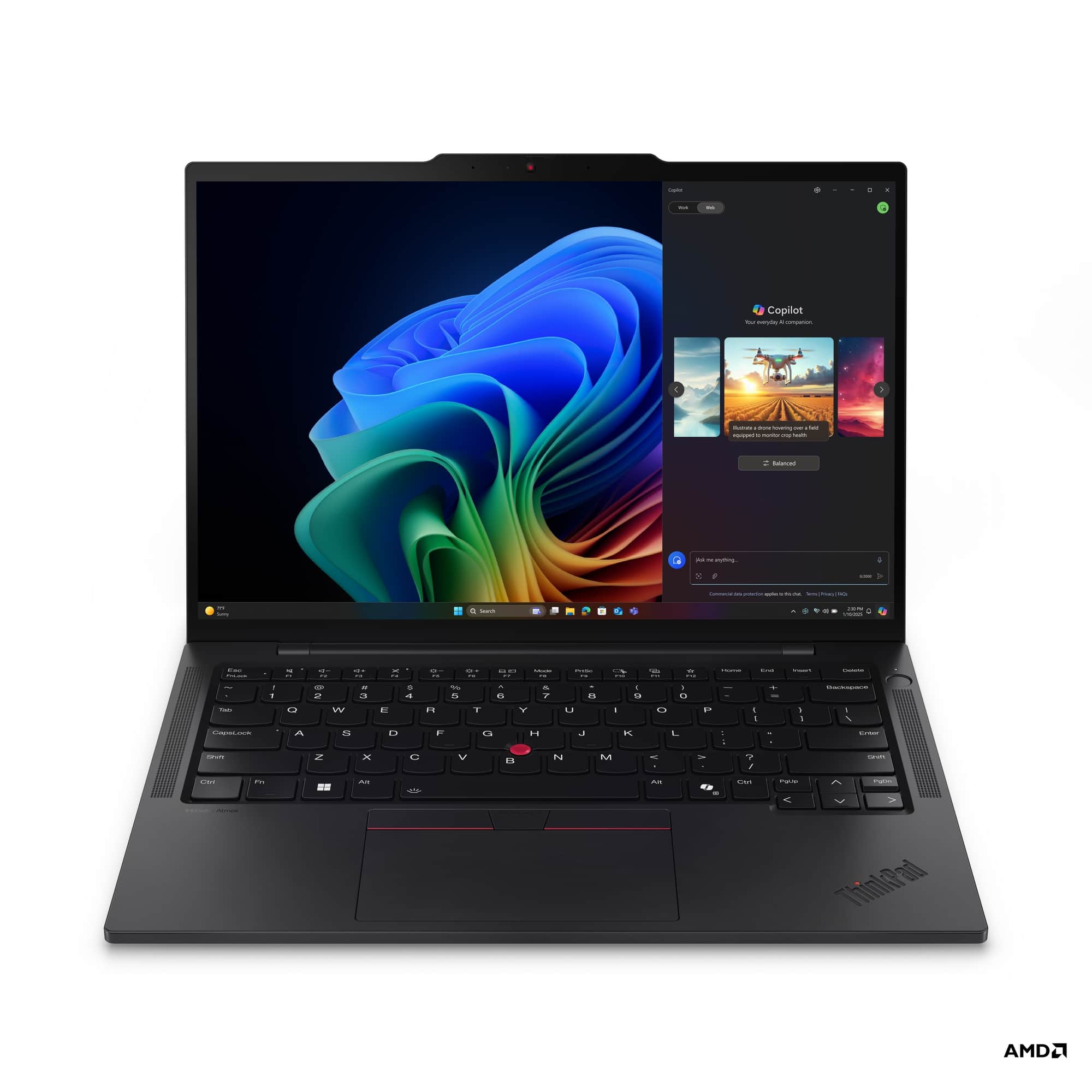Lenovo - ThinkPad T14s Gen 6 Copilot+ PC 14" Laptop - Latest Model - AMD Ryzen AI 7 PRO with 16GB Memory - 512GB SSD - Black