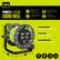 Alt View 15. Masterplug - 60Ft 4 Sockets 13A 14AWG Medium Open Cable Reel - Green & Grey.