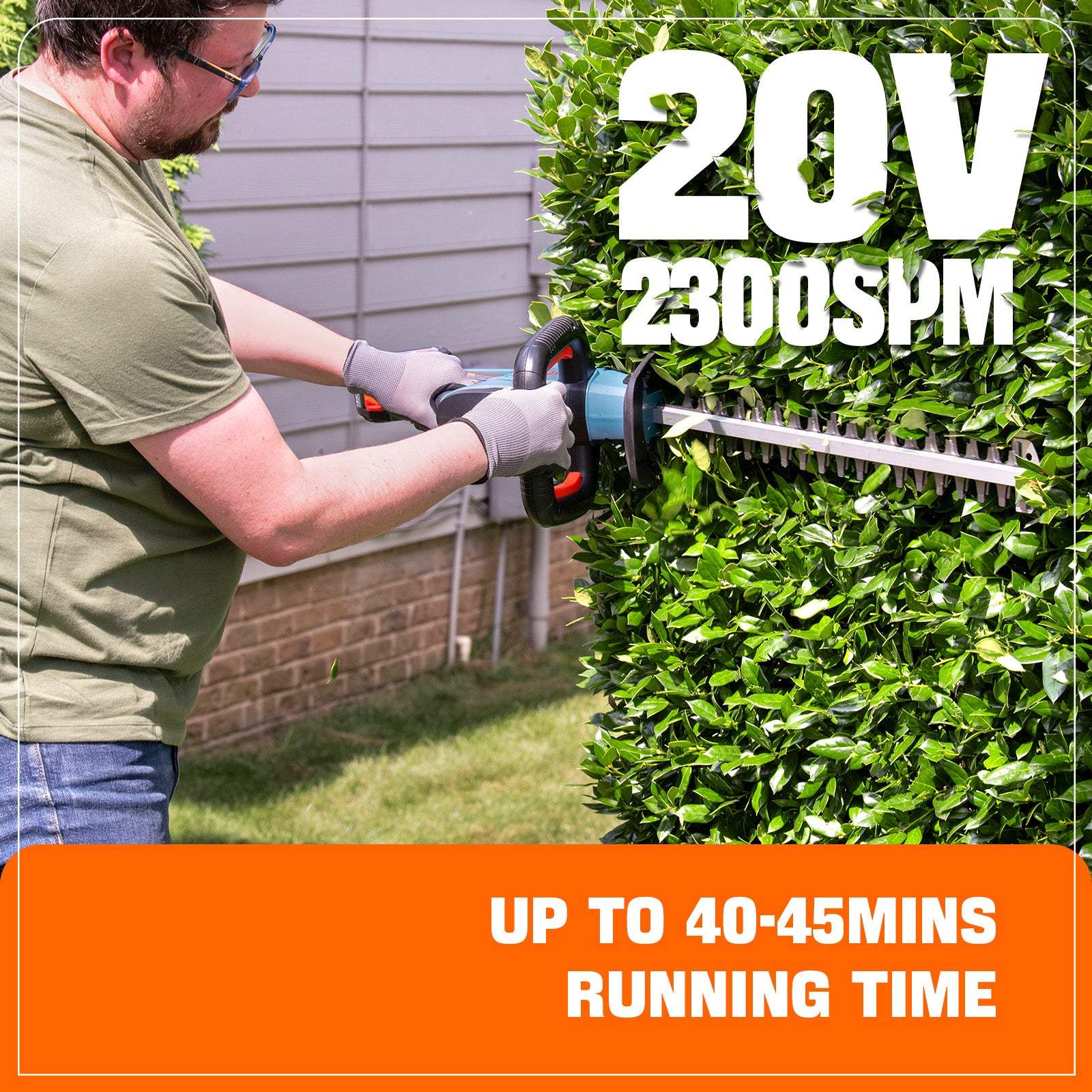 20V 2300SPM  
UP TO 40-45MINS RUNNING TIME