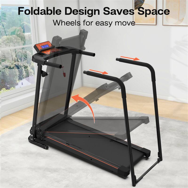 Foldable Design Saves Space  
Wheels for easy move