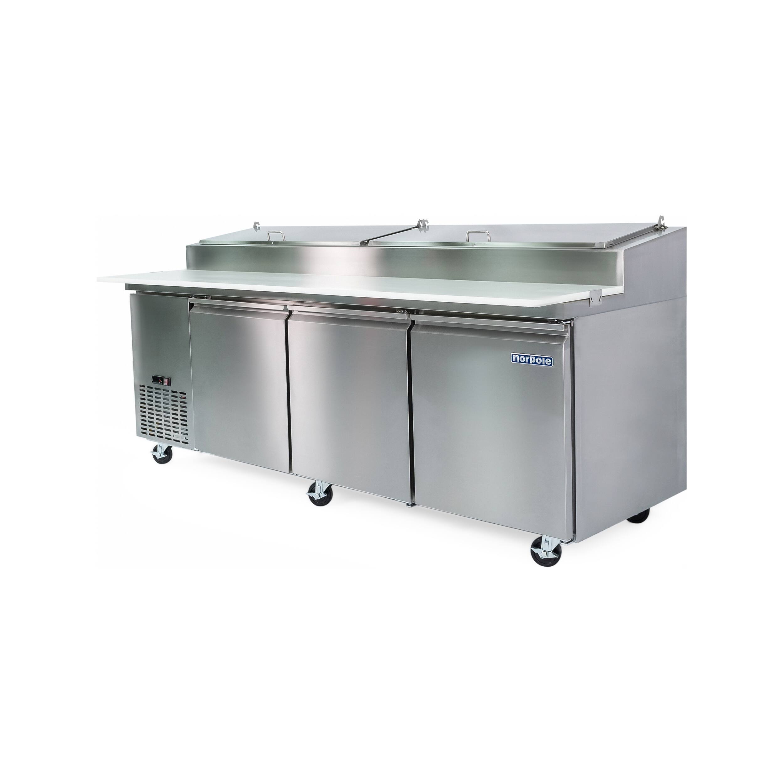 Alt View 2. Magic Chef - Commercial 24 cu. ft. Pizza Prep Table Refrigerator in Stainless Steel - Stainless Steel.