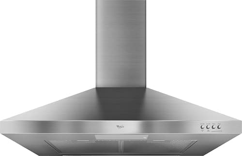 Whirlpool - 30" Externally Vented Range Hood - Stainless Steel - Larger Front