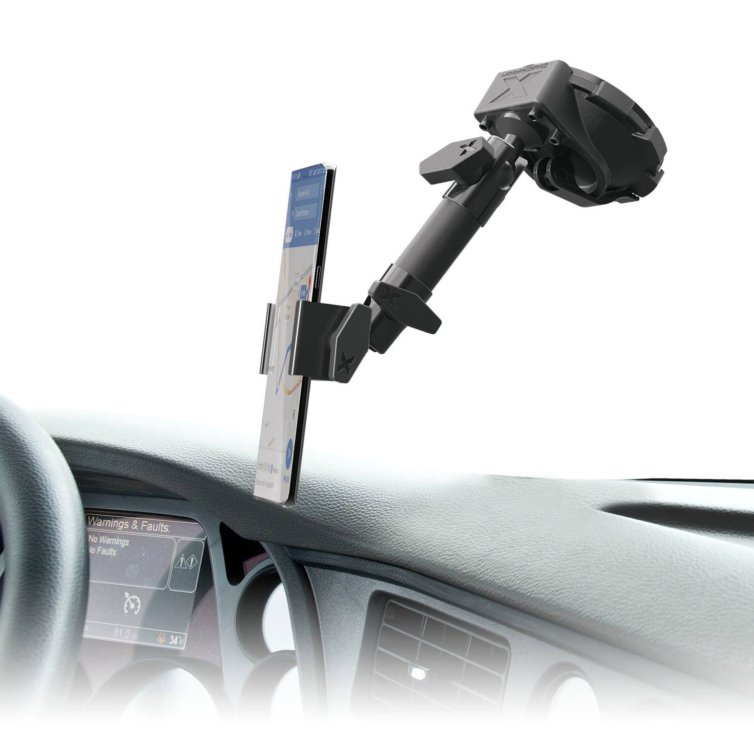 Alt View 11. Bracketron - HD Phone Dock Pro Portable Window Mount for Most Cell Phones - Black.