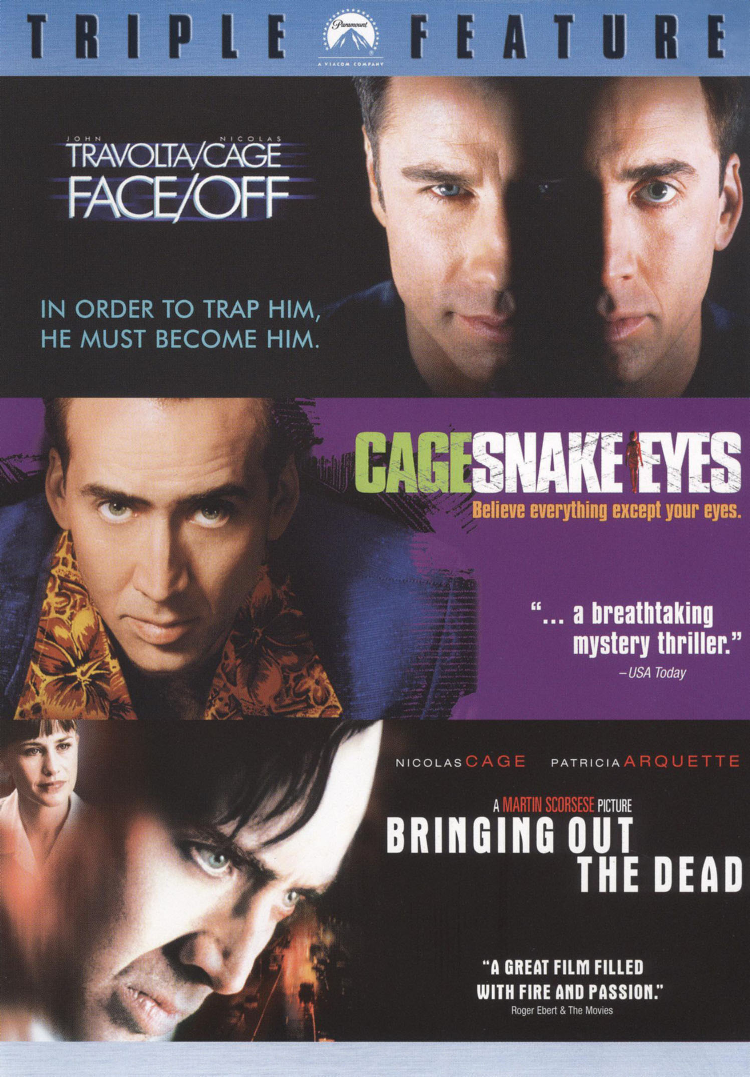 Atletisch interval Boos worden Best Buy: Face/Off/Snake Eyes/Bringing Out the Dead [3 Discs] [DVD]