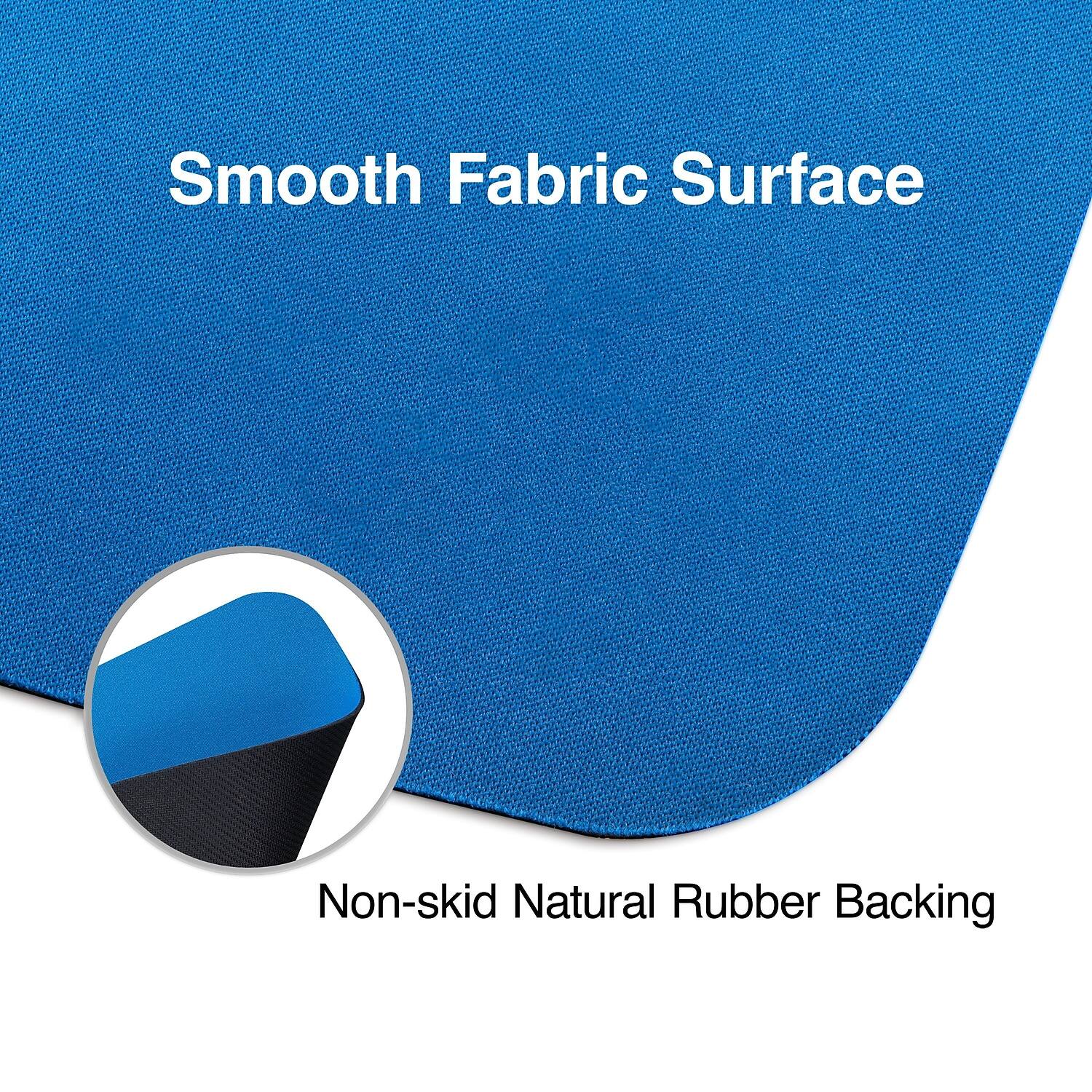 Smooth Fabric Surface  
Non-skid Natural Rubber Backing