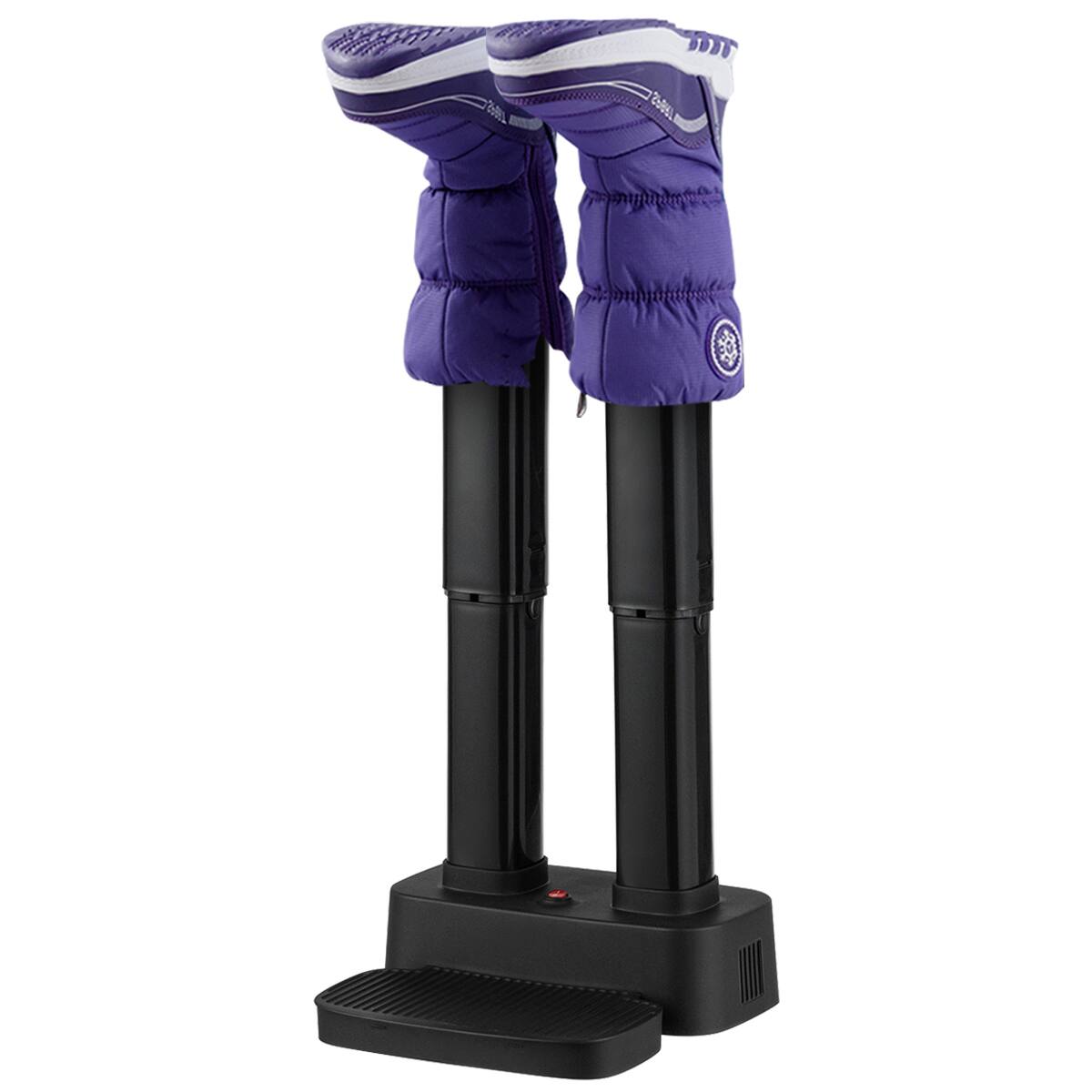 Alt View 20. Costway - 2-Shoe Electric Shoe Dryer Warmer Portable Adjustable Boots Socks Gloves Helmets - Black.