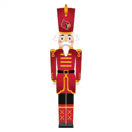 Fan Creations - Louisville Cardinals 46" Nutcracker Leaner - Multicolor