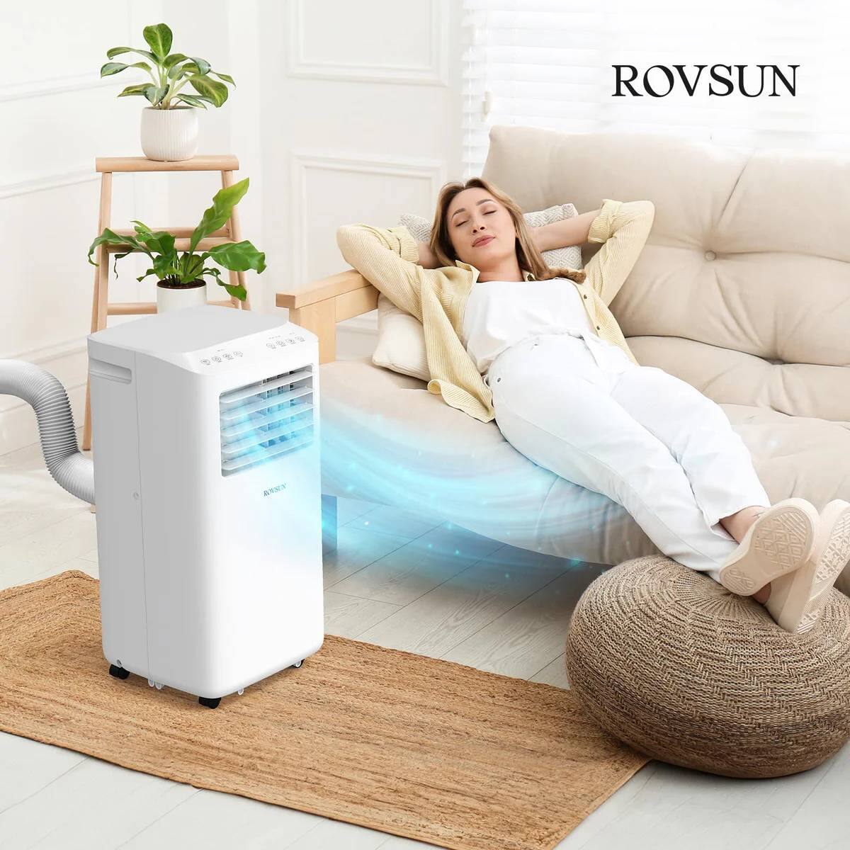 Alt View 5. Winado - 10000 BTU Cool WiFi Portable Air Conditioner, 3-in-1 Portable AC with Cooling  & Dehumidifier & Fan Mode - White.