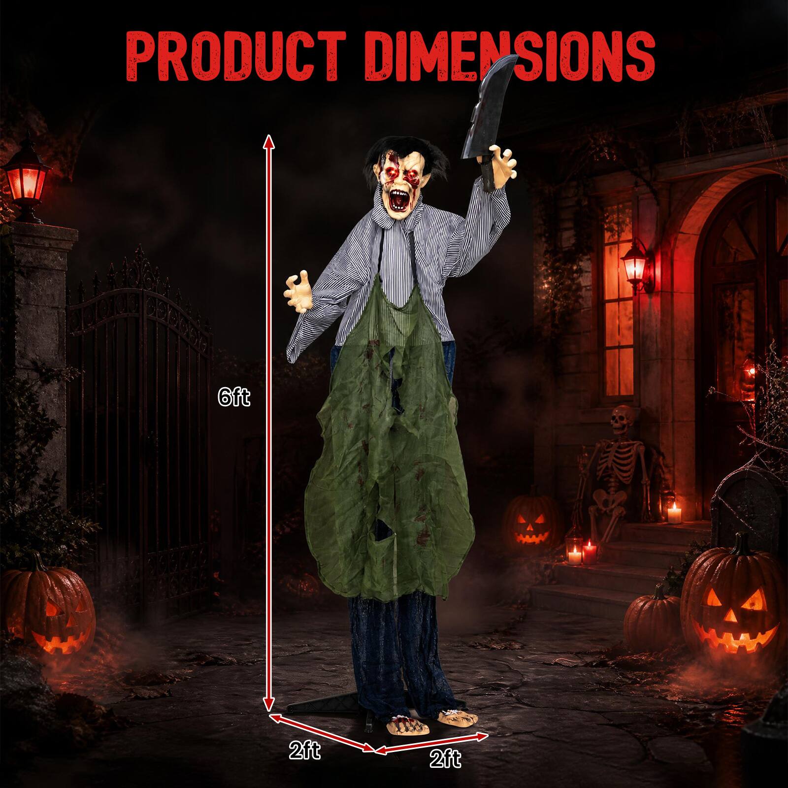 PRODUCT DIMENSIONS  
6ft  
2ft  
2ft