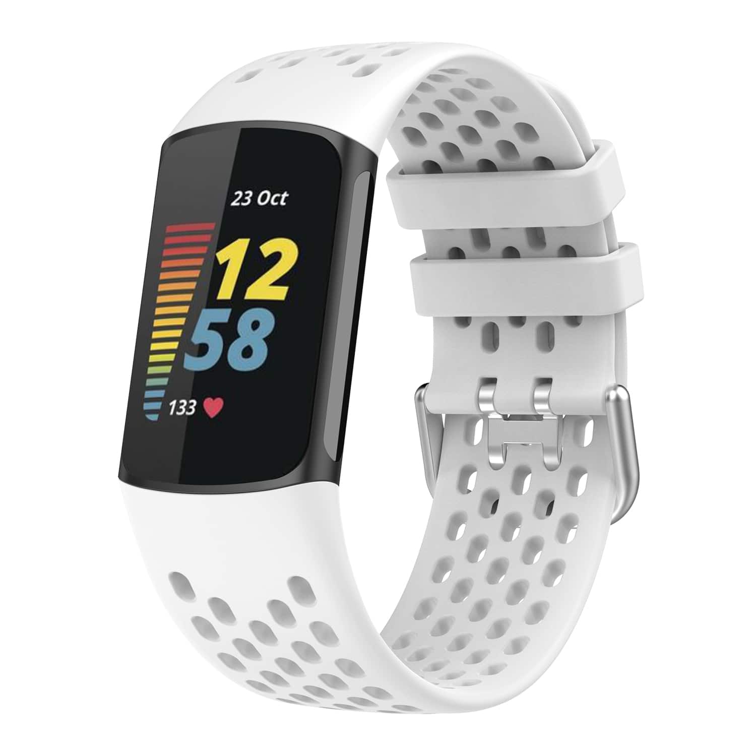 StrapsCo - Endurance Band Silicone Rubber Watch Strap For Fitbit Charge 6 - White price history on PriceWatchPro