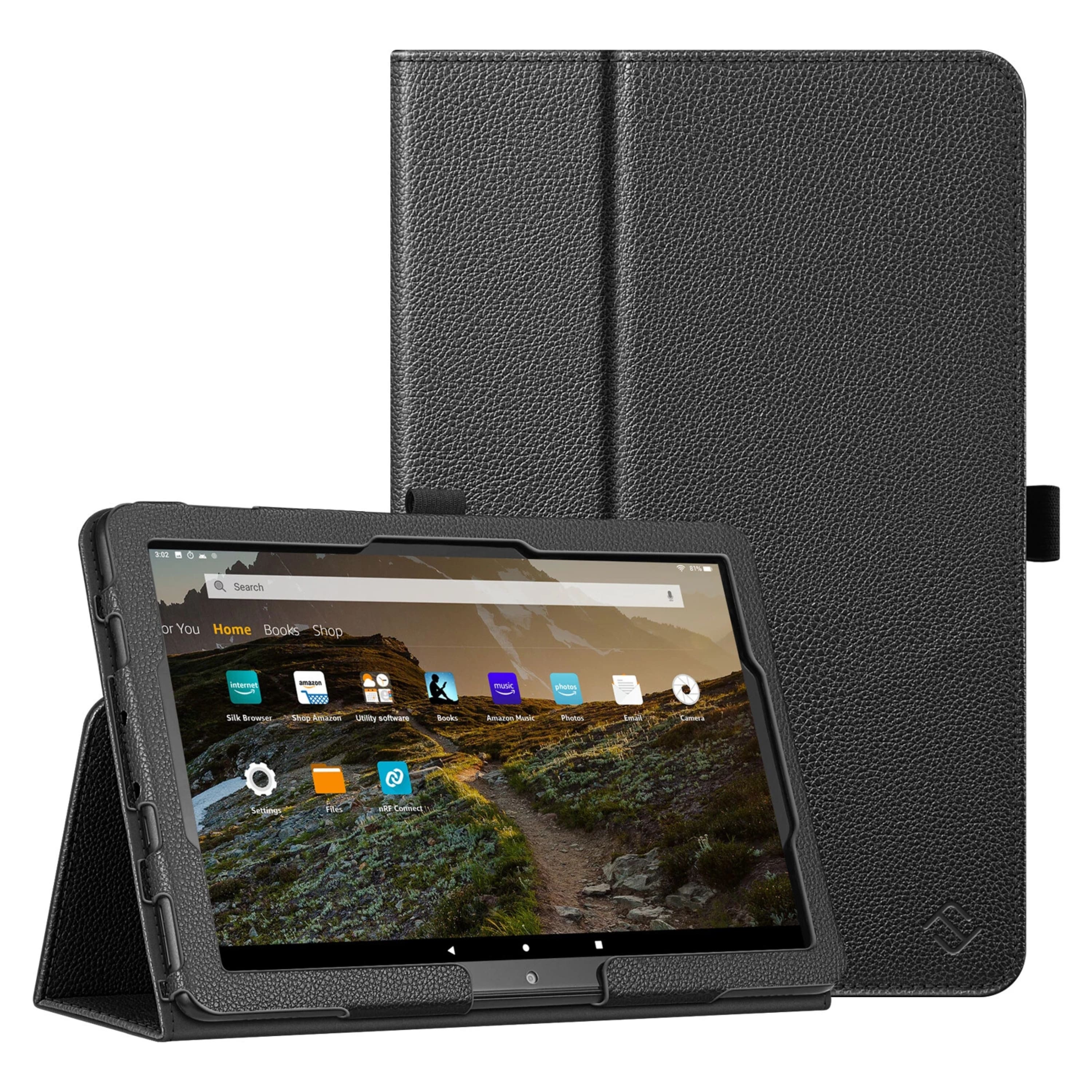 Kitcheniva - Slim Fit Folio Stand Case For Fire HD 10 And HD 10 Plus 11th Gen 2021 - Black price history on PriceWatchPro
