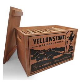 Better Wood Products - Protect the Parks Fatwood Firestarter Crate, Yellowstone - Brown