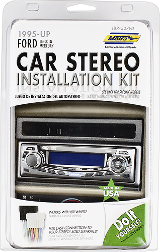Metra - ISO DIN Installation Kit for Most 1995 and Later Ford Vehicles - Black