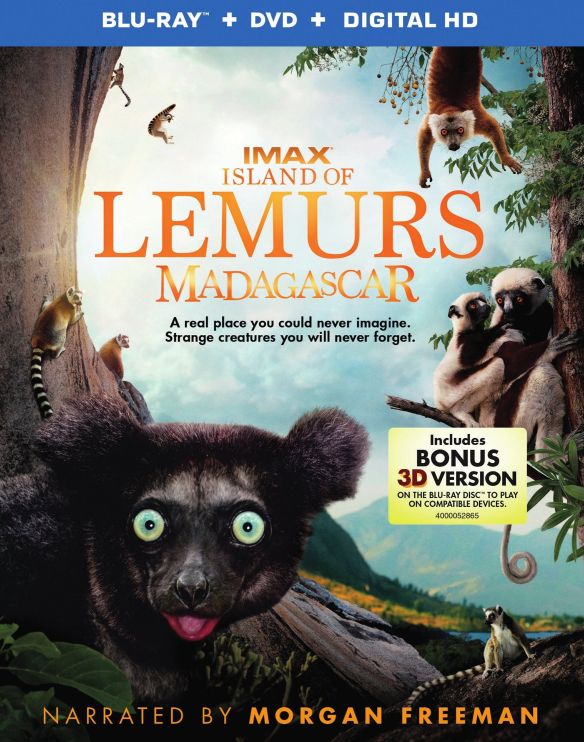  Island of Lemurs: Madagascar [2 Discs] [Includes Digital Copy] [UltraViolet] [3D] [Blu-ray/DVD] [Blu-ray/Blu-ray 3D/DVD] [2014]