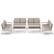 Front. Costway - 8 PCS Patio Furniture Set Patio Loveseat Sofa with 2 Coffee Tables 4 Single Couch - Gray,White, Brown.