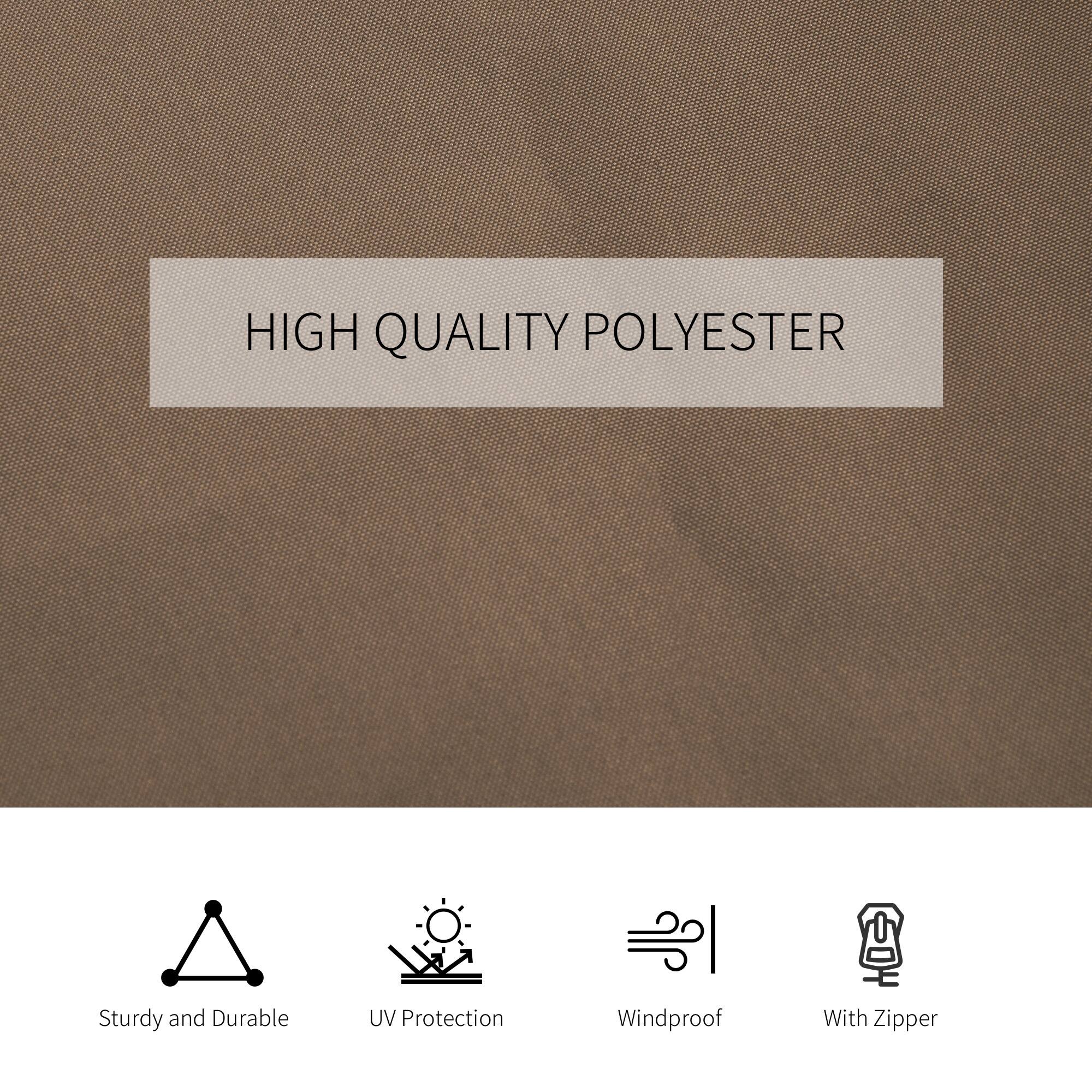 HIGH QUALITY POLYESTER
Sturdy and Durable
UV Protection
Windproof
With Zipper