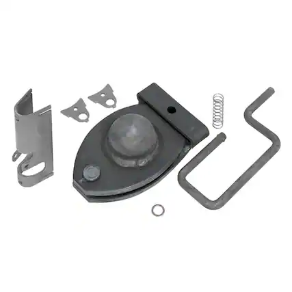 Front. Bulldog - BULLDOG 287740300 Adjustable Gooseneck Coupler Kit with Locking Pins and Cover - Black.