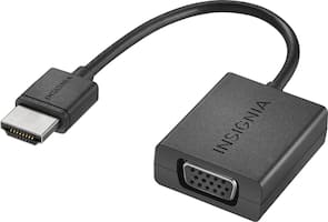 Insignia™ - HDMI-to-VGA Adapter - Black - Front_Zoom