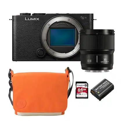 LUMIX S 35 0.24m/0.79ft - Kingstorf 64GB SDXC UHS-I U3 300MB/s CANVAS React Plus BATTERY PACK
