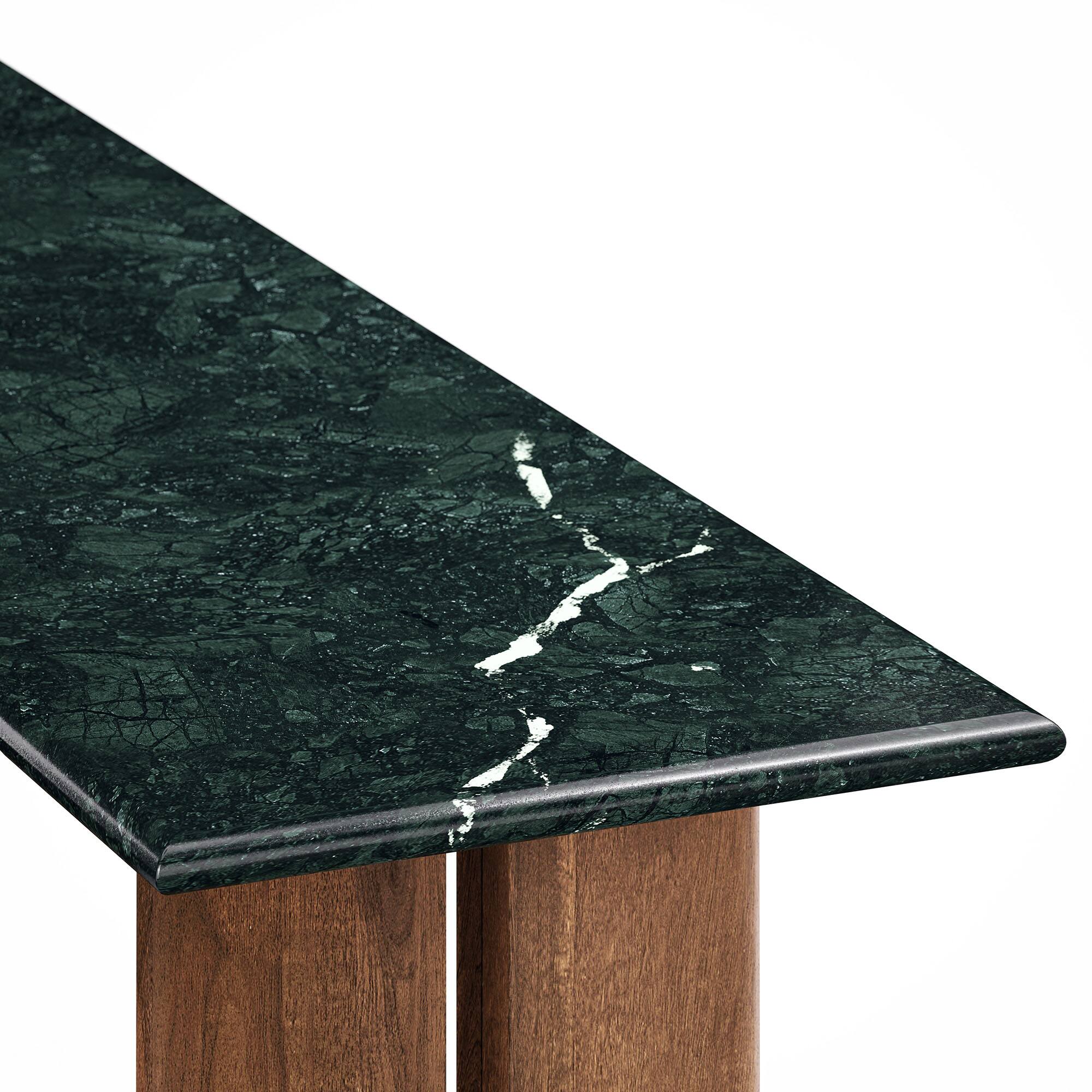 Alt View 4. Modway - Amistad 46 Inch Marble Console Table by Modway - Walnut Green Marble.