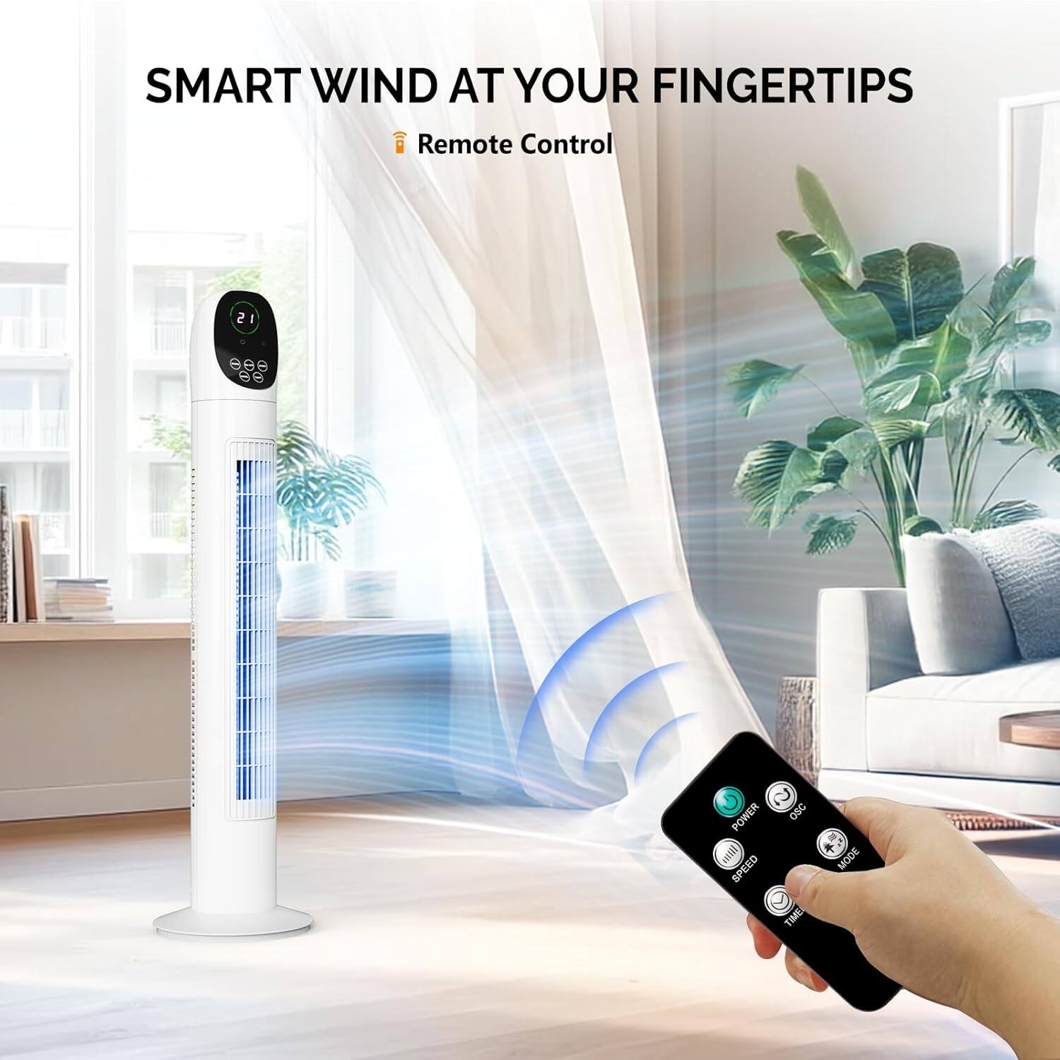 SMART WIND AT YOUR FINGERTIPS  
Remote Control  
2  
POWER  
SPEED  
TIME  
MODE