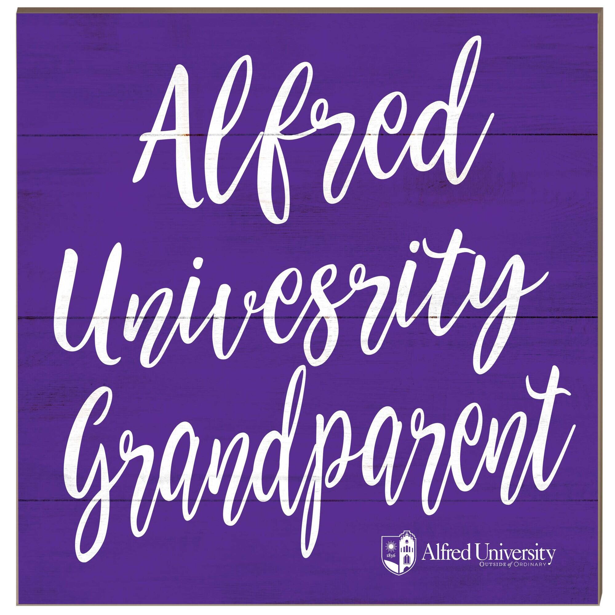 Alfred University Saxons 10'' x 10'' Grandparent Plaque