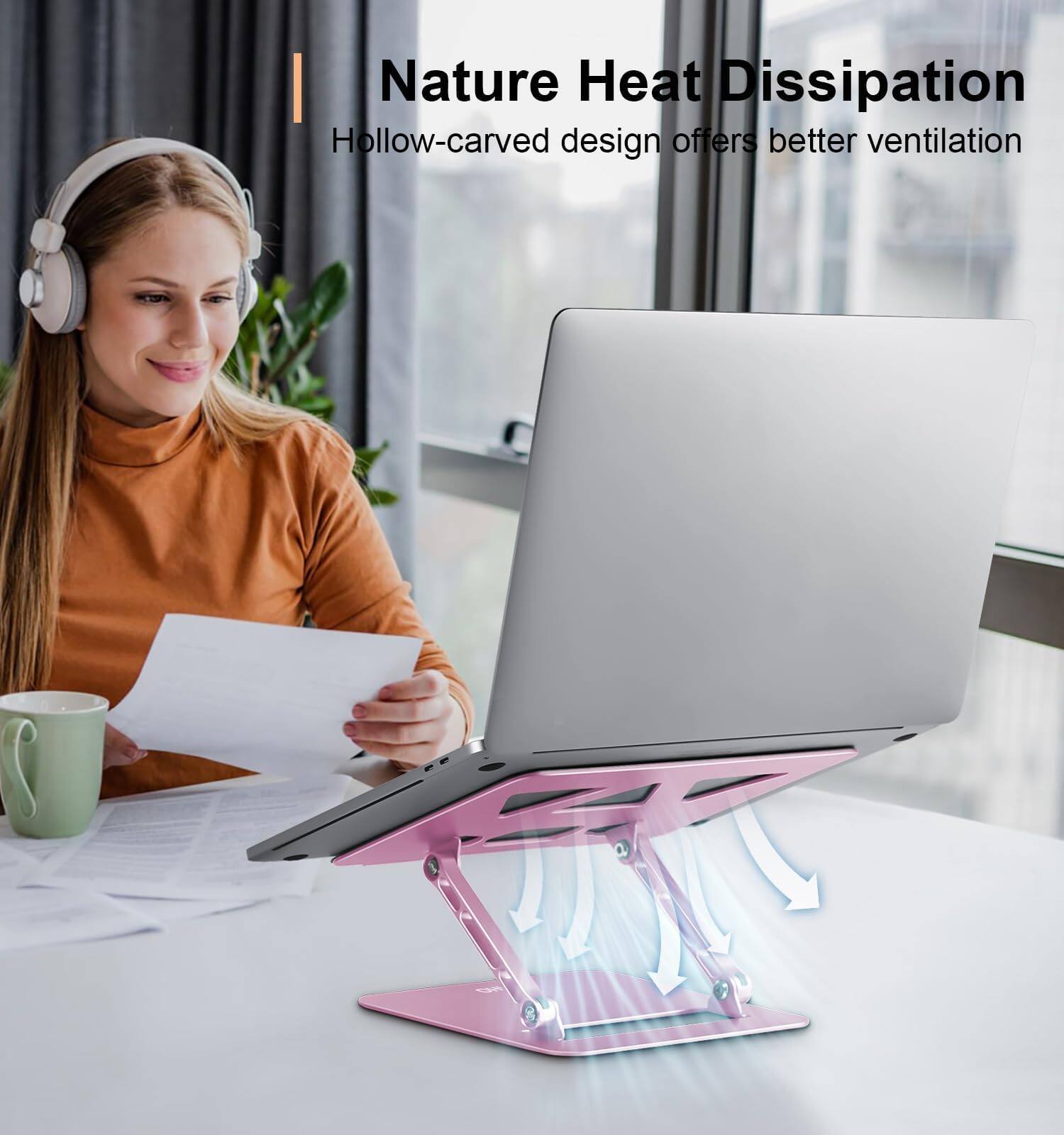 Nature Heat Dissipation  
Hollow-carved design offers better ventilation