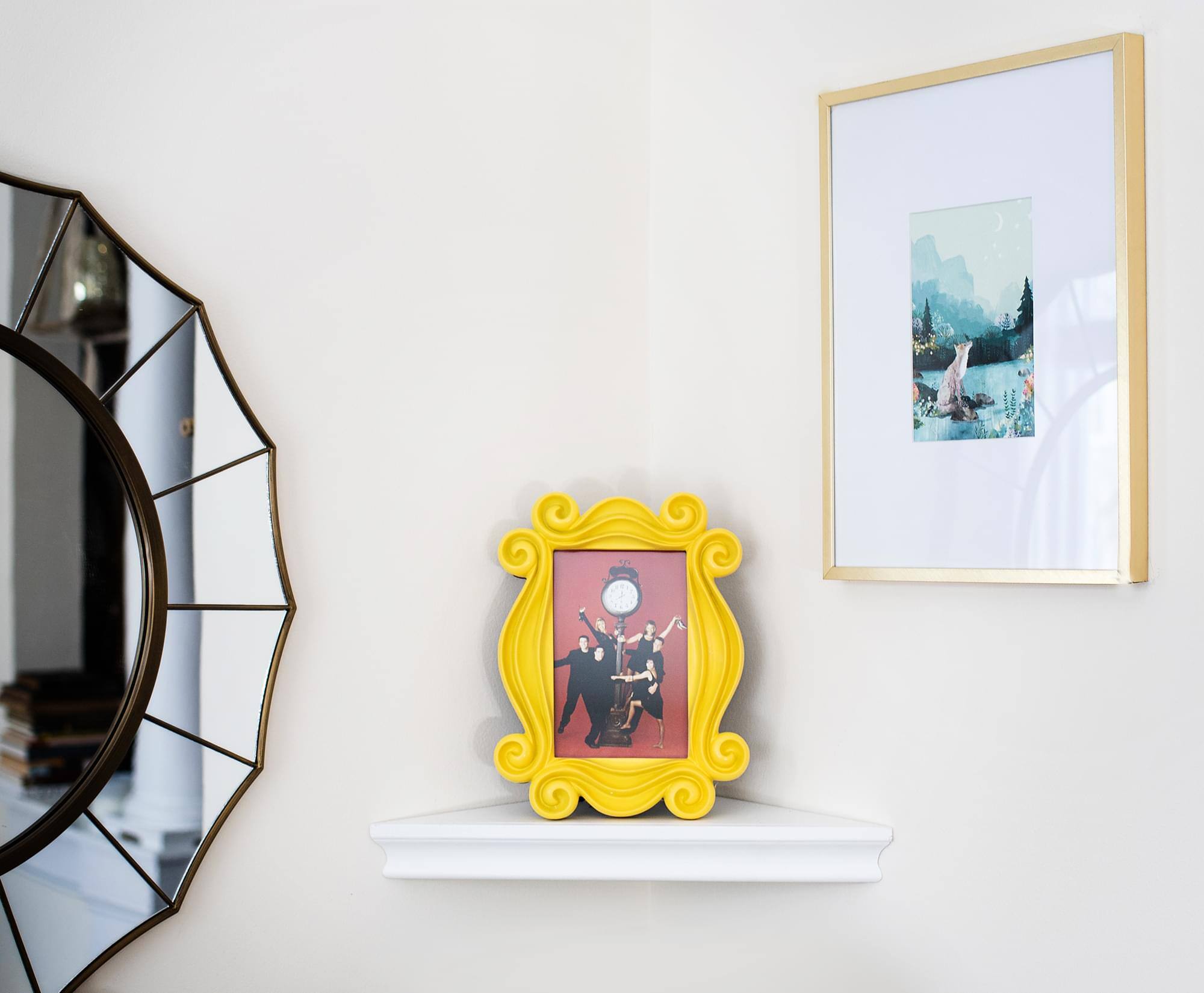 Alt View 4. Ukonic - Friends Yellow Door Polyresin Photo Frame With Stand | 10 x 7.5 Inches - Yellow.