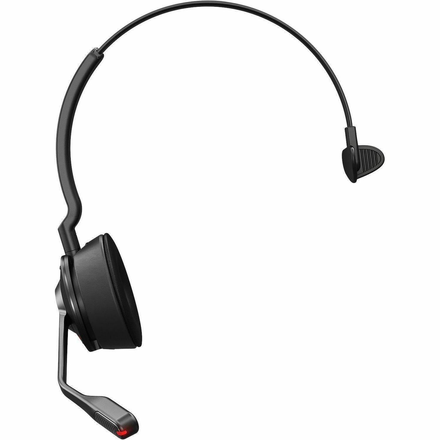 Alt View 2. Jabra - Jabra Engage 55 SE Mono - Microsoft Teams Certification - Mono - USB Type C - Wireless - DECT - 492.1 ft - 40 Hz to 16 - Black.