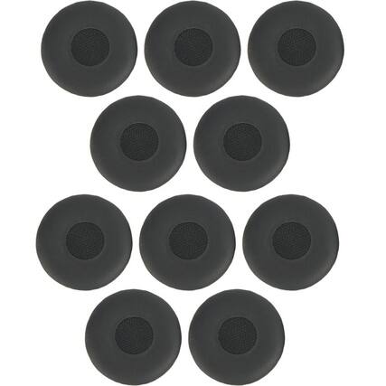 Front. Jabra - Jabra Ear Cushion - Leatherette - 10 Pair - Black.
