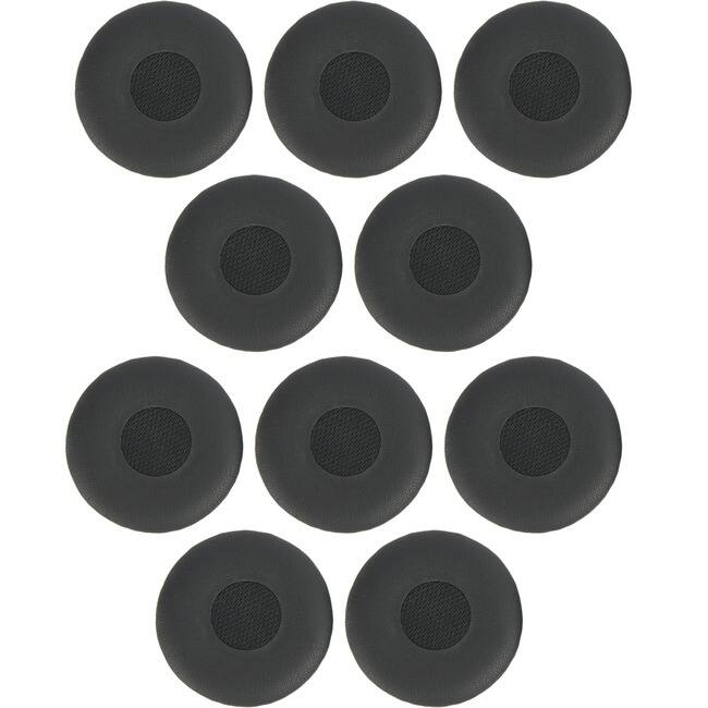 Front. Jabra - Jabra Ear Cushion - Leatherette - 10 Pair - Black.