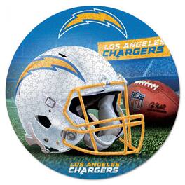 WinCraft - Los Angeles Chargers Round 500-Piece Puzzle - Multicolor