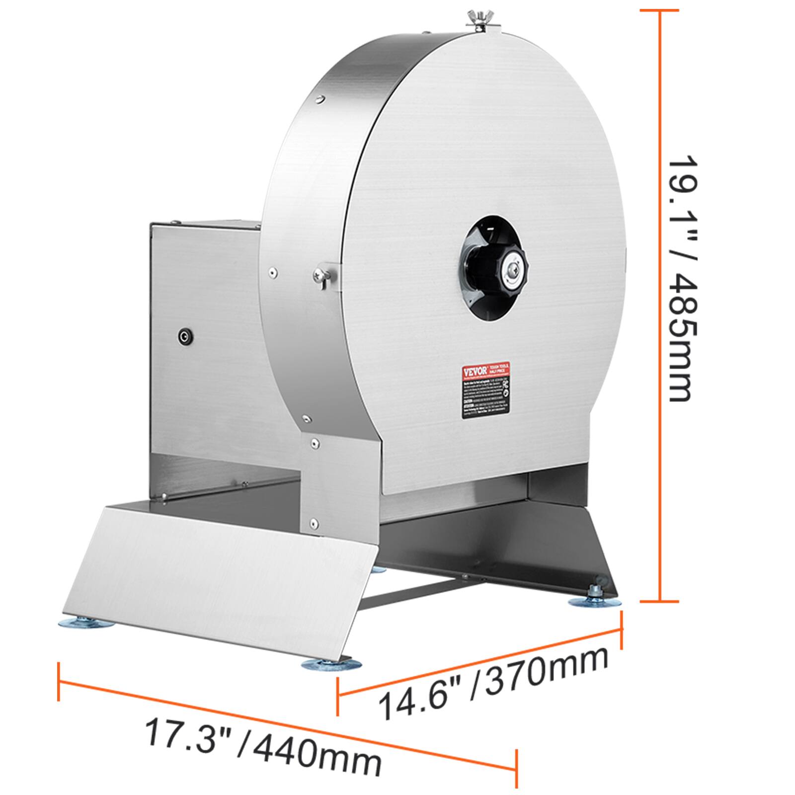 VEVOR  
19.1" / 485mm  
14.6" / 370mm  
17.3" / 440mm