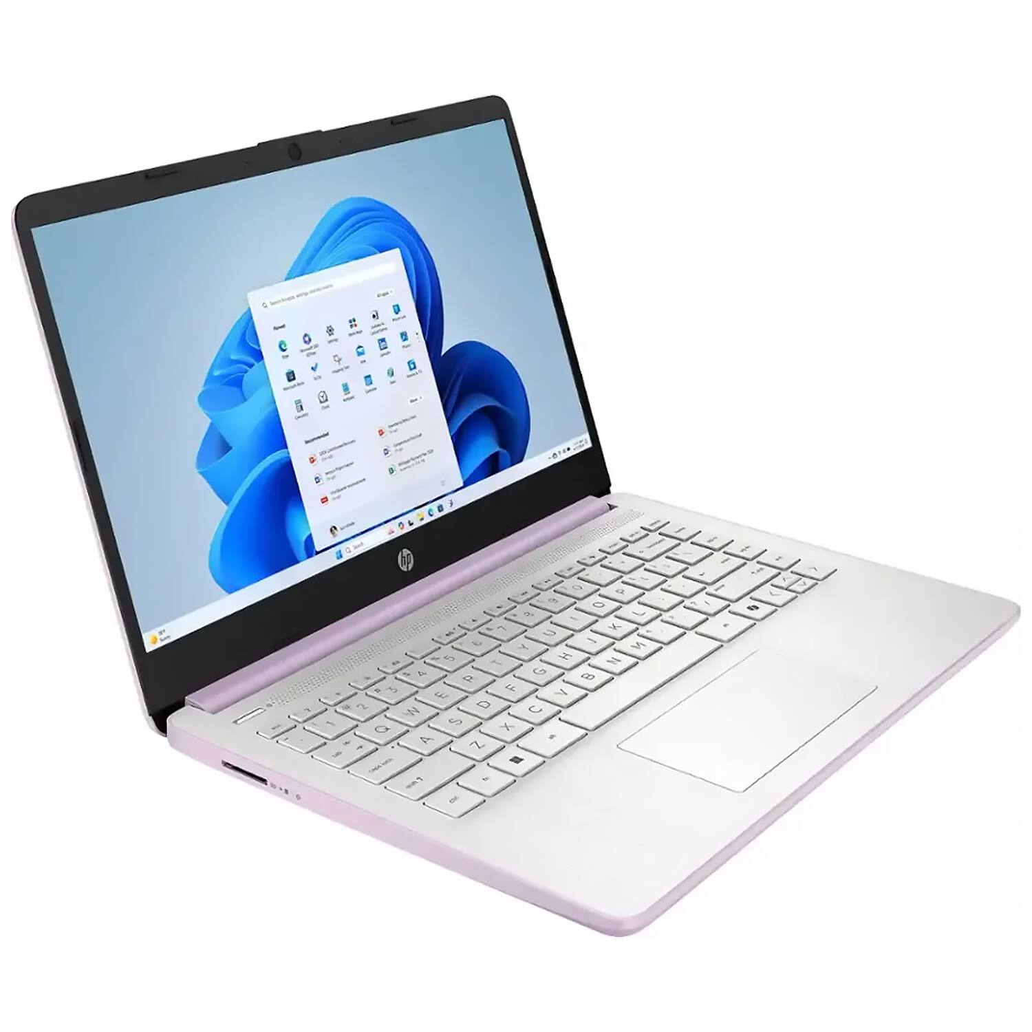 Alt View 8. HP - HP 14" HD Laptop - Intel N150 - 8GB RAM - 128GB UFS - Wi-Fi 6 - Windows 11 Pro - 1 Year Microsoft 365 - Honey Lavender - Honey Lavender.
