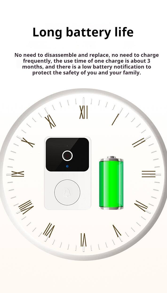 Long battery life

No need to disassemble and replace, no need to charge frequently, the use time of one charge is about 3 months, and there is a low battery notification to protect the safety of you and your family.