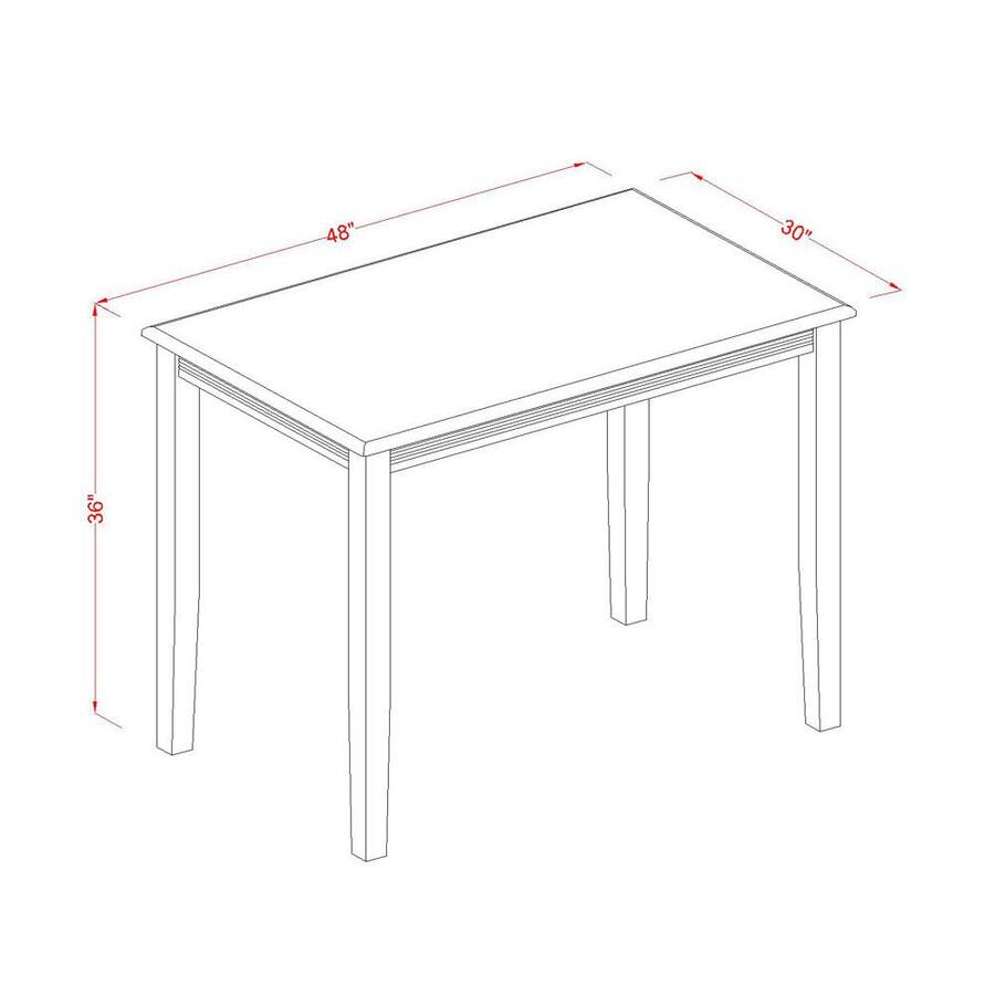 East West Furniture YAPB3C 3 PC counter height Dining set pub Table and ...
