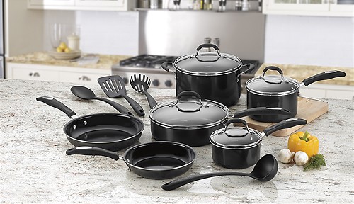 Best Buy: Cuisinart Pro Classic 14-Piece Cookware Set Black HW57