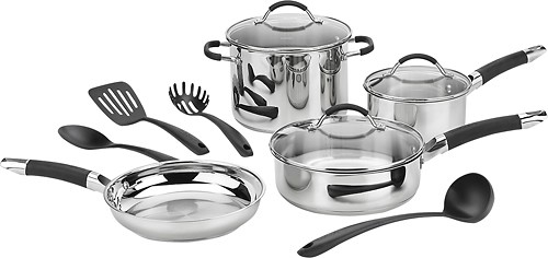  Cuisinart - Pro Classic 11-Piece Cookware Set - Stainless-Steel