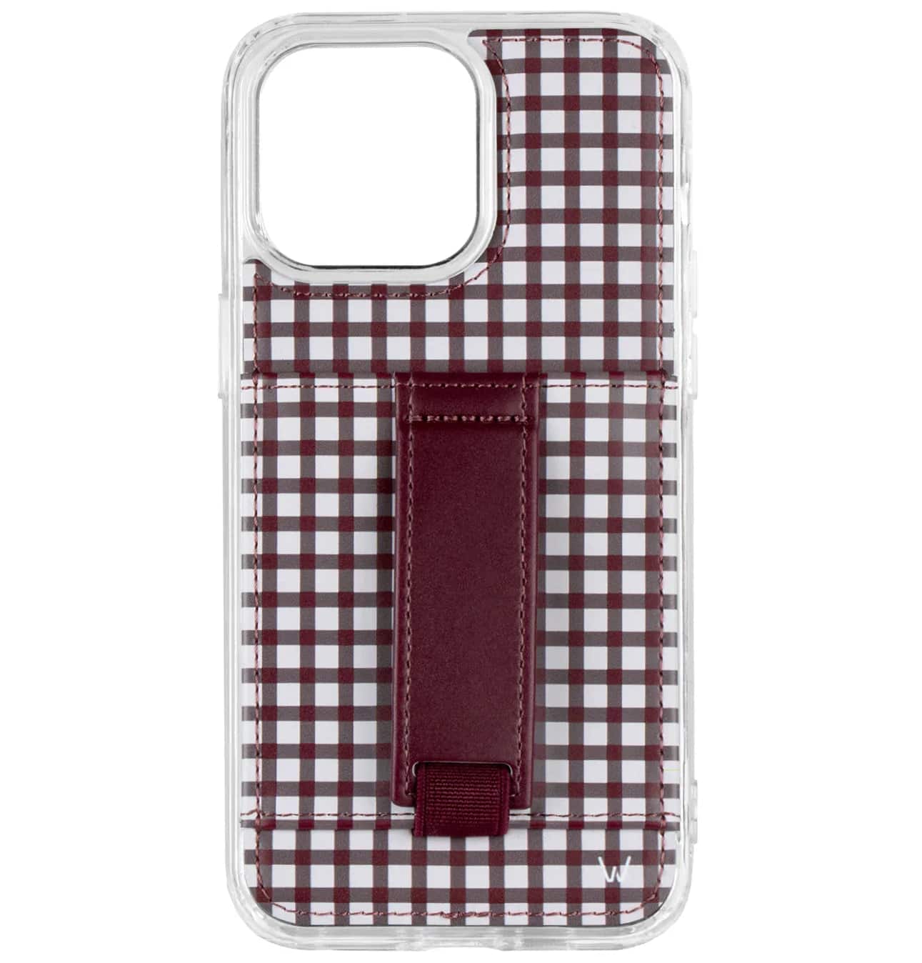 Walli Cases - iPhone 16 Phone Case with Wallet and Finger Strap - Spiced Cranberry