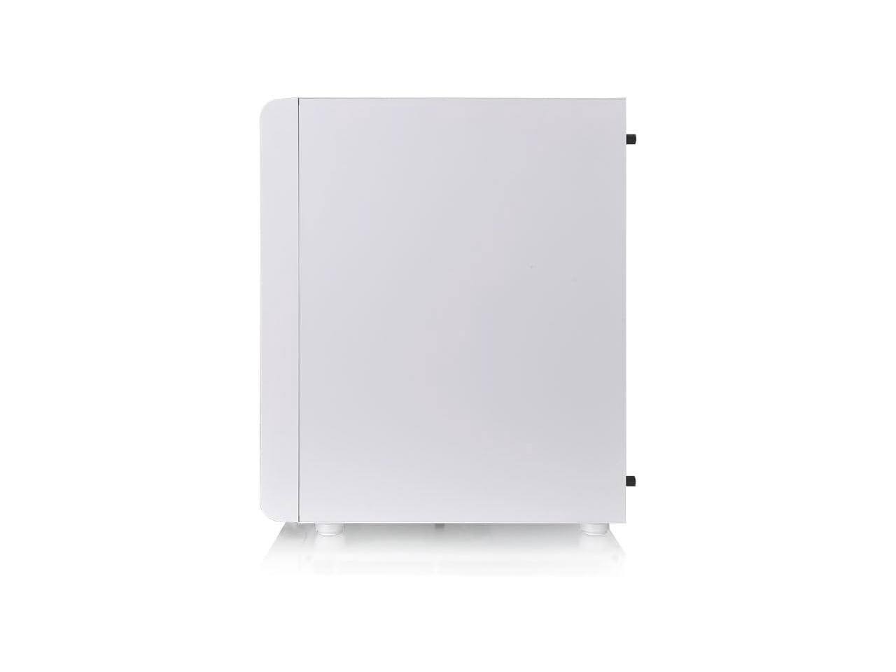 Alt View 3. Thermaltake - Thermaltake S200 Plus TG ARGB Snow ATX Mid Tower Chassis with 120mm ARGB Fan - Snow.