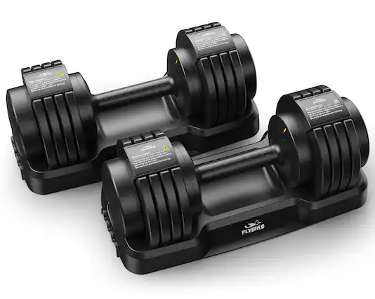 WARNING! Please ensure the batteries are properly aligned before use. Pick up the dumbbells by the handles. Beware of dumbbell falling.