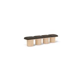 Meridian Furniture - Pavilion Boucle Fabric Bench - Brown