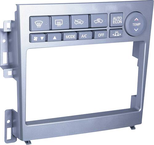 Angle. Metra - Dash Kit for Select 2005-2007 Infiniti G35 DDIN - Silver.