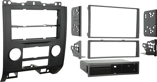 Angle. Metra - Dash Kit for Select 2008-2012 Ford Mazda Escape Tribute DIN DDIN - Black.