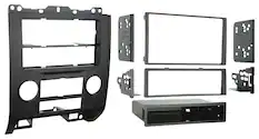 Front. Metra - Dash Kit for Select 2008-2012 Ford Mazda Escape Tribute DIN DDIN - Black.