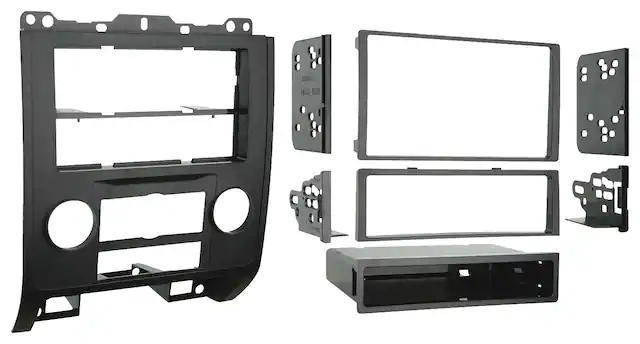 Front. Metra - Dash Kit for Select 2008-2012 Ford Mazda Escape Tribute DIN DDIN - Black.
