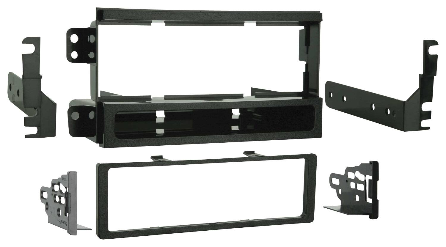 Front. Metra - Dash Kit for Select 2004-2006 Kia Amanti DIN - Black.